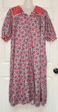 Celia B Women XL Catalina Pink Floral Midi Dress Cottagecore Peasant Gardenfairy