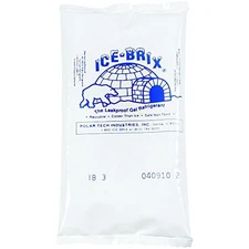 PIB3BPD Ice-Brix Cold Packs, 5" x 2 3/4" x 3/4", 3 oz., White (Pack of 96)