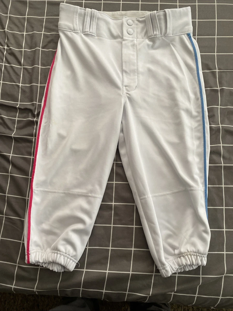 Pantalon de baseball Champro Youth moyen court blanc avec