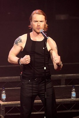 Boyzones Ronan Keating performs at a pre tour gig the bands first - Old Photo