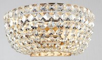 Antikes Gold Glamour Kristall Wandleuchte Leuchter 2Xe14/60W IP20