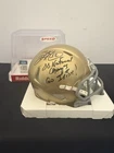 Ricky Watters Notre Dame Irish autographed Inscriptio signed Mini Helmet Beckett