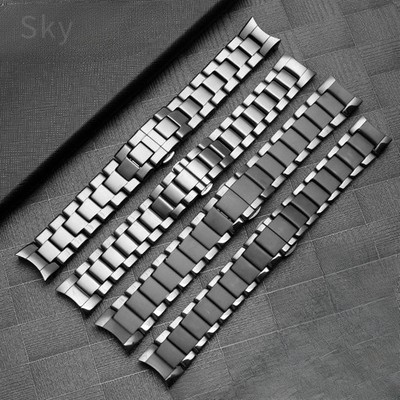 Ceramic Watch Strap for Armani AR1400 AR1421 AR1440 AR1451 AR1452 Black Men Band