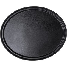 Carlisle 2700GR2004 Griptite 2 Black 27 x 22.5 Oval Tray