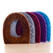 Bathroom Toilet Seat Cover Soft Plush Washable Winter Warmer Mat Pad Cushion