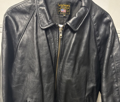 Vanson Leather Jacket 56 US Comp Weight READ