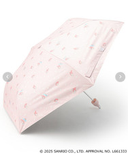 Sanrio Characters My Melody Light Pink Sun and Rain Folding Umbrella Kids JP LTD