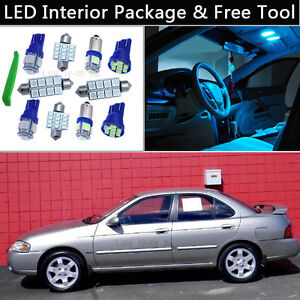 Details About 6pcs Ice Blue Led Interior Car Lights Package Kit Fit 2004 2006 Nissan Sentra J1