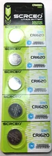 5 PACK CR1620 3v LITHIUM BATTERY ECR160 DL1620 SBT17 (EXP 12/29) FREE SHIPPING