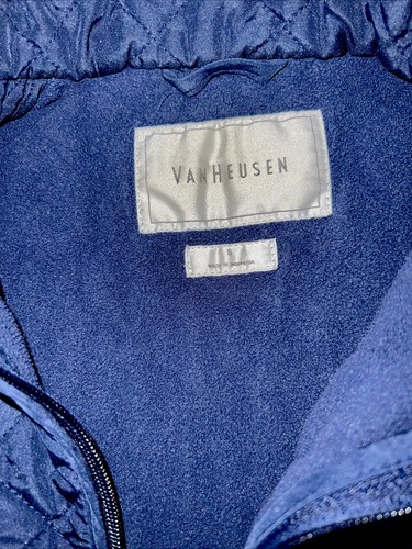 Van Heusen Quilted Vest, Women’s Small Blue Stand Collar Lightweight Zipper - Picture 5 of 9