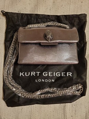 kurt geiger gunmetal bolsa