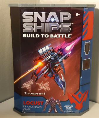 LOCUST K.L.A.W. Stealth Craft SNAP SHIPS Build To Battle 2in1 NEW Factory Sealed