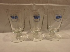 LOT OF 3 SCHLITZ MALT LIQUOR GLASSES EUC