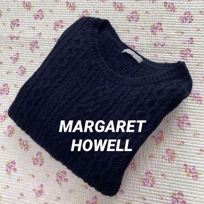 Margaret Howell 100% Wool Patterned Knit Sweater Black Size II | eBay