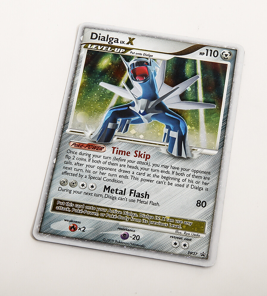 Dialga LV.X DP37 Holo RARE Pokemon Card 2009 Black Star Dialga LV.X DP37 Holo RARE Pokemon Card 2009 Black Star