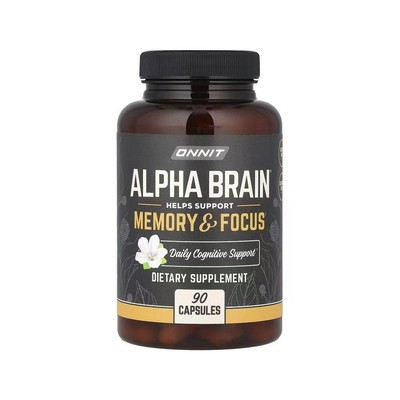 Brain Memory & Focus 90 Capsules Brain Supplement for Men & Women 1Pack