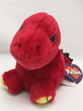 Puffkins Drake Red Dinosaur 5  Plush Beanie Swibco 1994 Style 6631 EUC with Tags