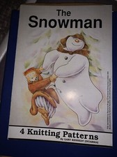Vintage The Snowman Gary Kennedy Knitting Pattern Intarsia 4 Jumpers 22-40”