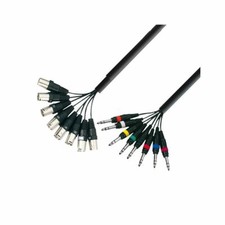 ADAMHALL Multicore Cable 8x XLR Male To 8x 6.3mm Stereo Jack 5m