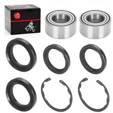 Front Wheel Bearing Seal Circlip Kit For Kawasaki Bayou 300 KLF300 4X4 1989-2005