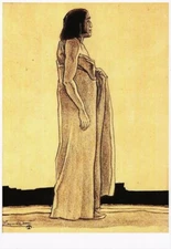 Postcard Maynard Dixon "Standing Indian" MINT Unused