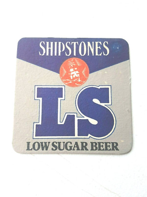 Vintage SHIPSTONES / LOW SUGAR LESS WAIST Cat No'23 Bierdeckel / Untersetzer