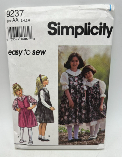 Lote de 3 patrones de costura Simplicity, talla AA 7-10 (8386 - 8085 - 9237) sin cortar - Imagen 9 de 11