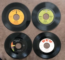 4 Vinyl 45 Records-Charlie Gracie-America-Timi Yuro-Ted Newman GC