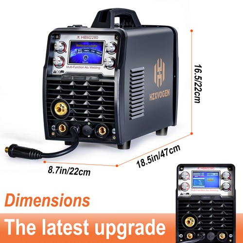 Aluminium 5 IN 1 MIG Welder 220V MIG MMA Stick Lift Tig Welding Machine 200A DE - Picture 2 of 13