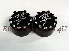 Hayabusa 1300 99-07 Black 3D Diamond Ball Cut Fork Caps Covers(011212-001SB)