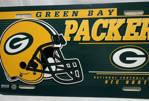 GREEN BAY PACKERS 6"x12" VTG OFFICIAL LOGO LICENSE PLATE CAR FOOTBALL WINCRAFT - Picture 4 of 10