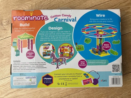 Roominate rPower Cotton Candy Carnival Building Kit Electronic STEM Educational - Picture 4 of 7