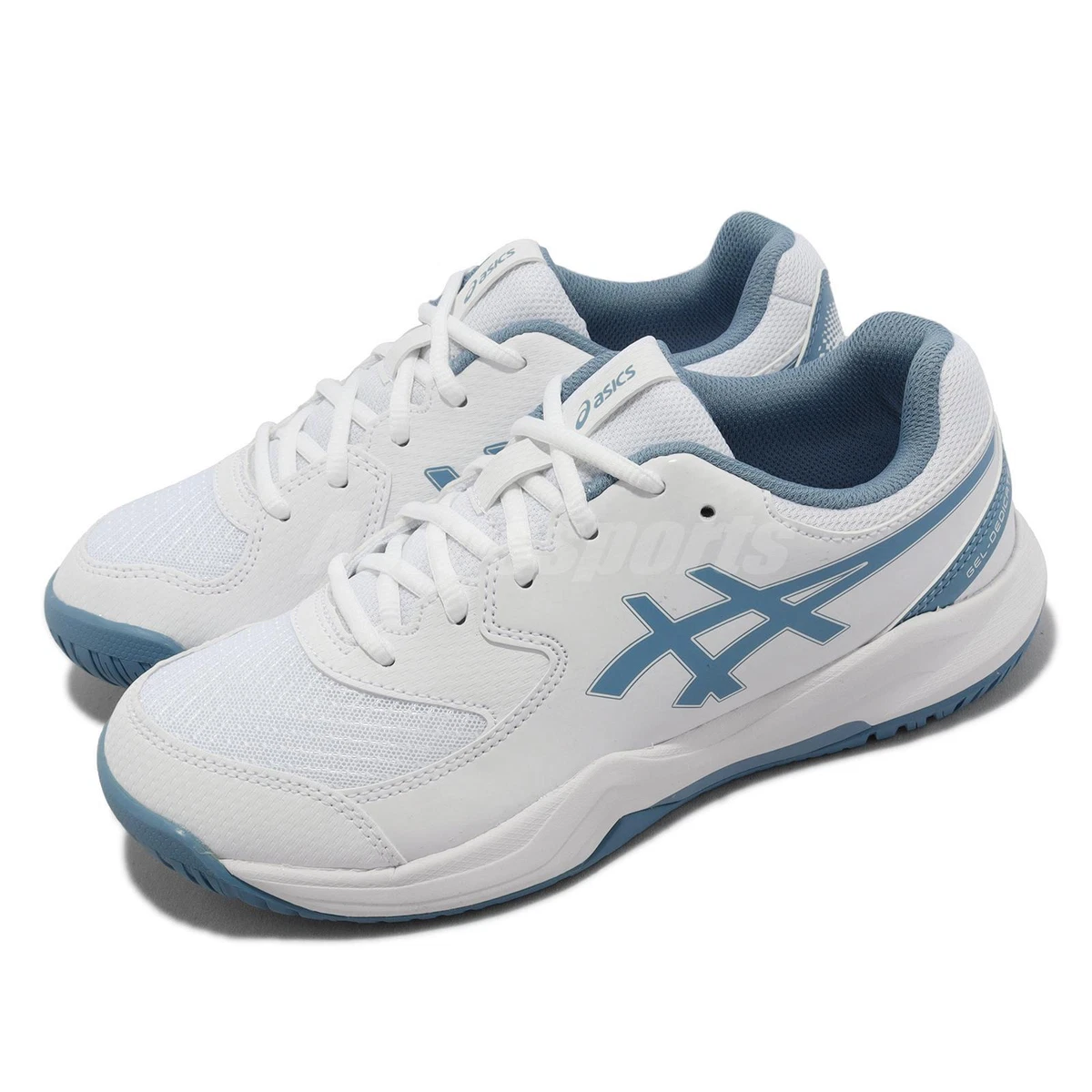 Jugend Asics Tennisschuhe grau blau 8 Kinder | weiß 1044A077-100 GEL-Dedicate eBay GS