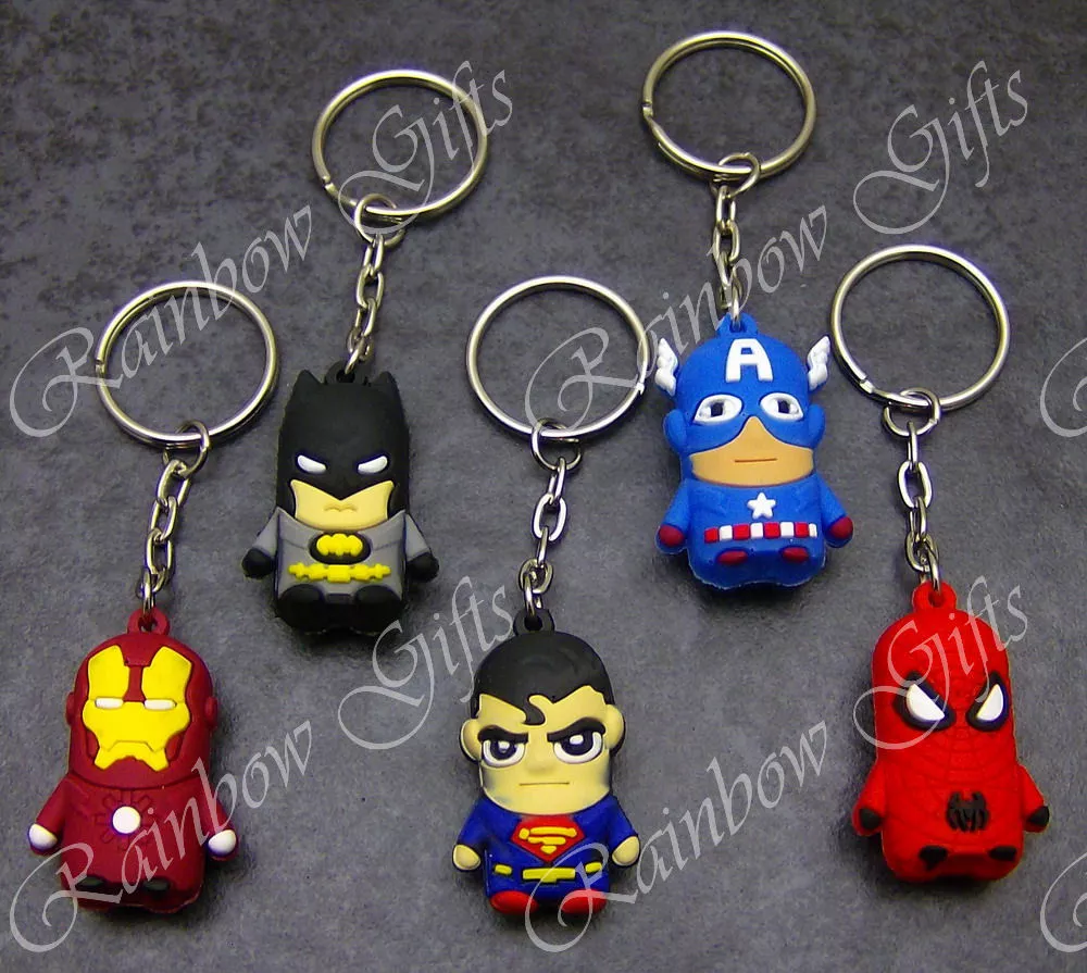 Superhero keyrings best sale