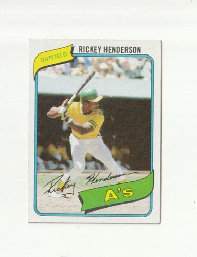 1980 Topps Baseball Rickey Henderson #482 Rookie Nm/Mt Nicely Centered