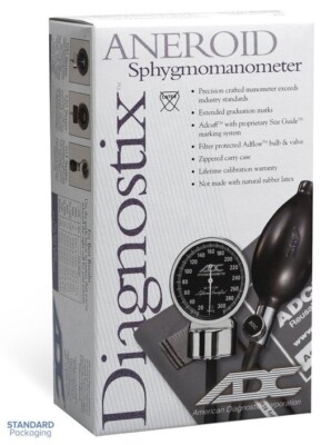 ADC Diagnostix 703-11ABK Palm Aneroid Sphygmomanometer - Adult Black