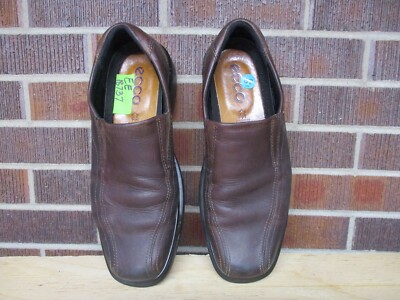 ECCO Men’s Brown Leather Slip-on Loafers Driving Shoes Size 10 1/2 ,EU 44 Ecco Loafers Mens 10 Brown Leather Moccasin Slip On Driving  main image 4
