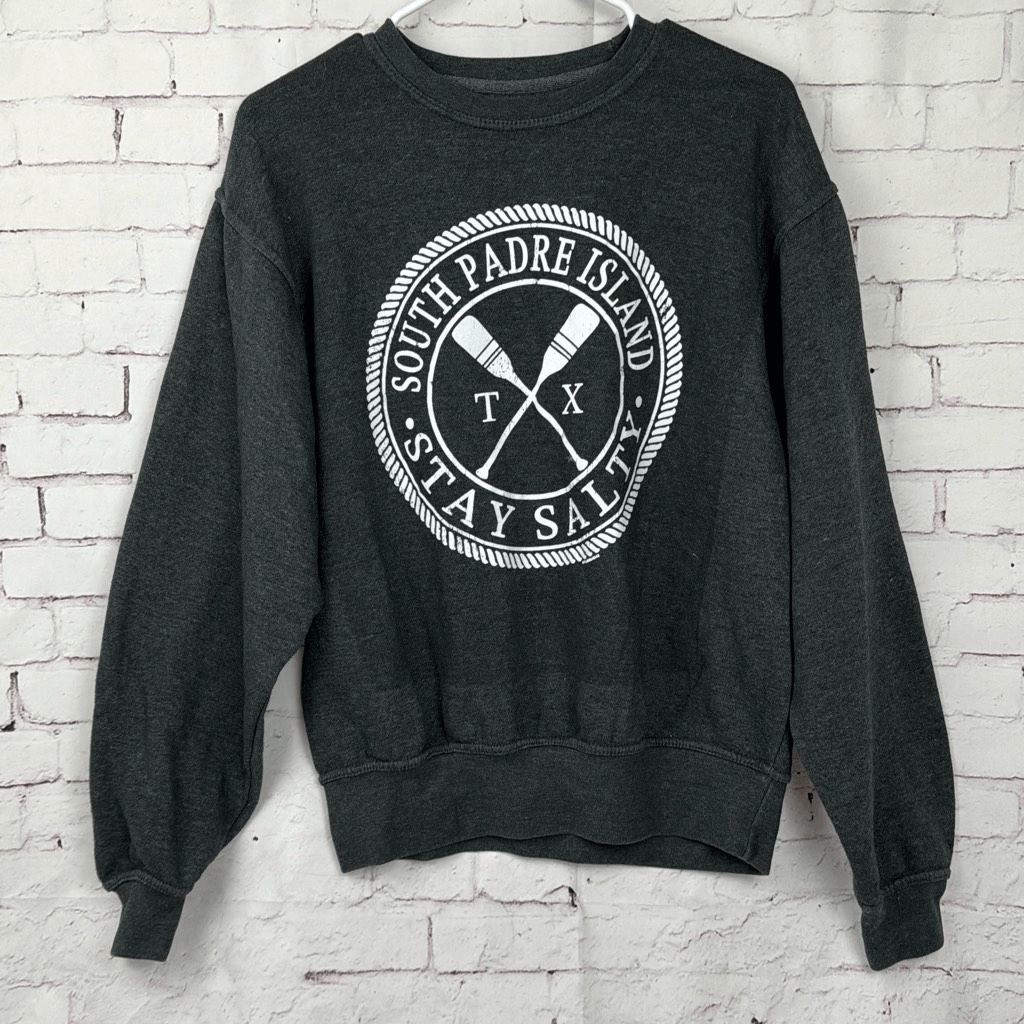 Pacific Co Sweatshirt Mens Small South Padre Island Stay Salty