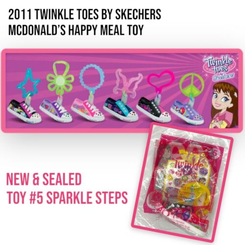 2011 McDonalds Skechers Shoes Twinkle Toes #5 SPARKLE STEPS Happy Meal Toy VTG - Picture 1 of 4