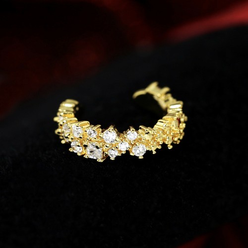 Gem Crystal Ear Cartilage Helix Ring Bar Stud Ear Cuff Climber Piercing Earring - Picture 38 of 268