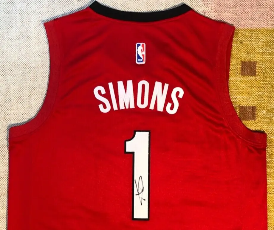 Anfernee Simons Signed Autograph Portland Trail Blazers Jersey NBA USA