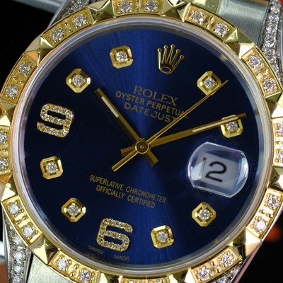 Rolex Mens Datejust Watch 2-tone 36mm 
