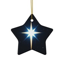Ceramic Ornament, 4 Shapes, Beautiful Star
