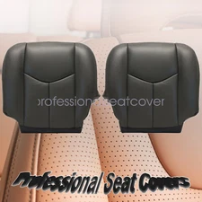 For 2003-2006 GMC Sierra Driver & Passenger Bottom Seat Cover Graphite Gray 692