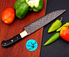 Damascus Chef Knife Custom HandMade | Hand Forged Blade | Resin Handle 956
