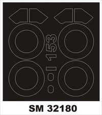 Montex SM32180 Polikarpov I-153 Chaika 1/32 masks