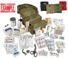 ELITE FIRST AID Corpsman M3 Medic Bag STOCKED Trauma Kit Military Survival