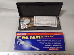 MACHINIST TOOL LATHE MILL Machinist Unused Cen Tech Dial Caliper Gage Gauge 6"