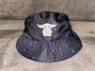 Kids' Reversible Bucket Hats Cap Star Wars Yoda Flamingo Solid Black