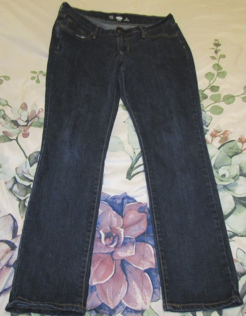 Old Navy Women s Size 10 Blue Denim Jeans Pants Skinny Short Court Stretch Dark